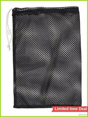 Champion Sports Mesh Equipment Bag Nylon Drawstring Lock ID Tag 24x36